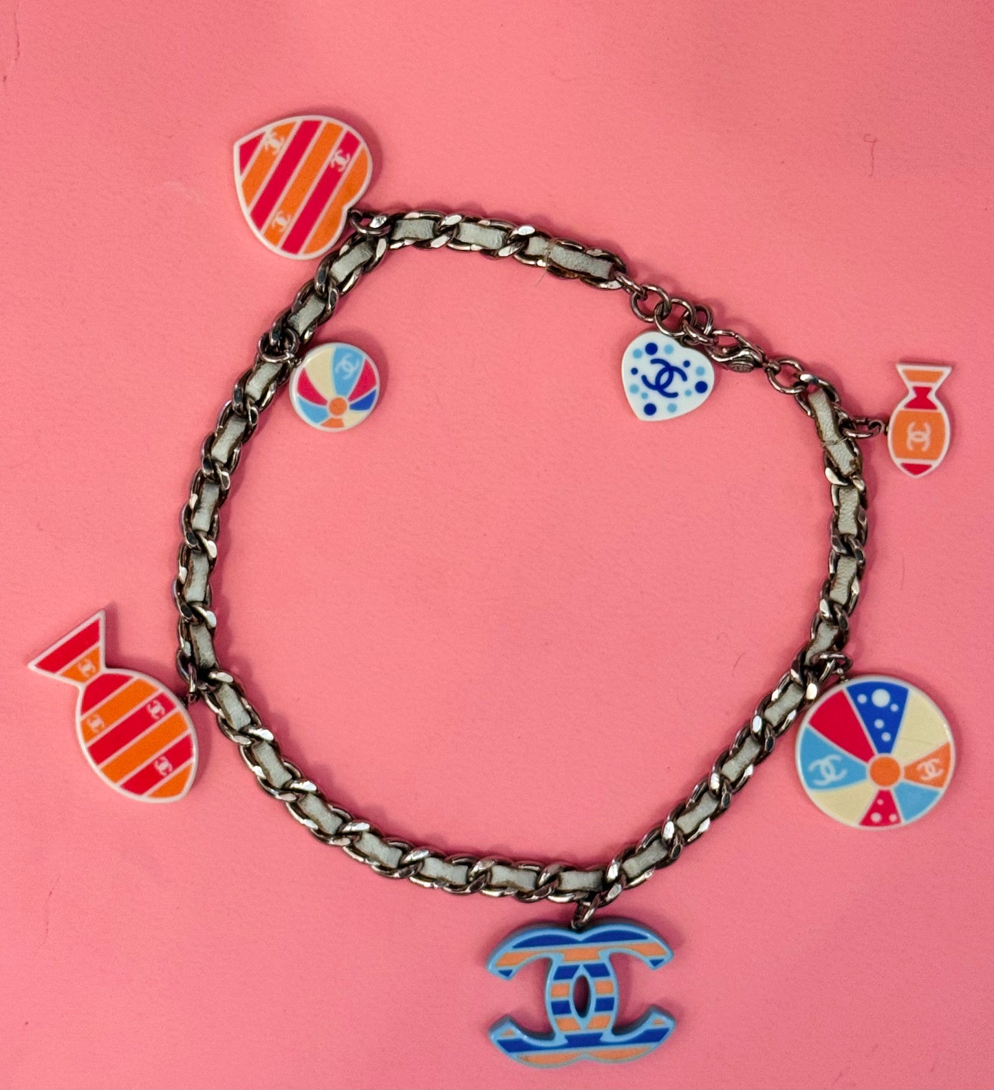 Rare CHANEL Cruise 2005 Beach Charms Resin CC Choker Necklace