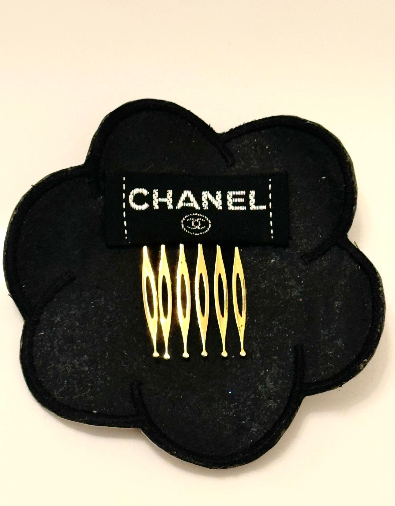 CHANEL Spring/ Summer 1995 "Barbie" Camellia Hair Clip by Karl Lagerfeld - Iconic Runway Piece Documented on the Runway & Featured in the Chanel Collector Book