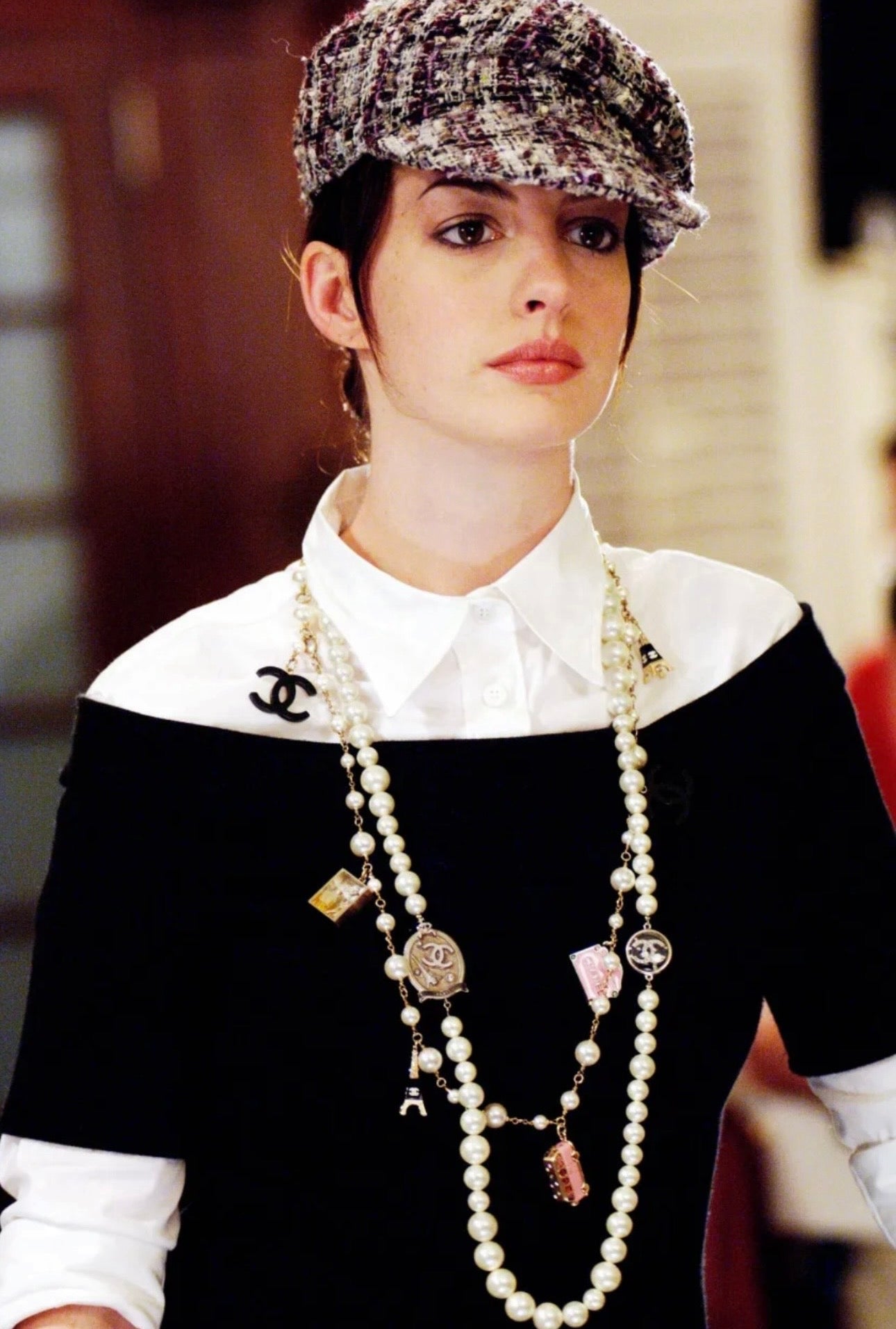 The CHANEL Cruise 2005 Paris Sautoir Necklace Worn by Anne Hathaway in The Devil Wears Prada