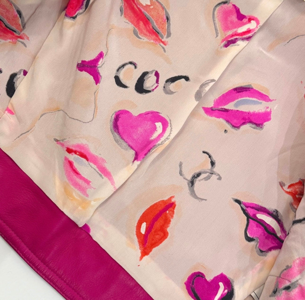 Museum-Worthy CHANEL Spring Summer 1995 Barbie Collection Pink Leather Vest by Karl Lagerfeld