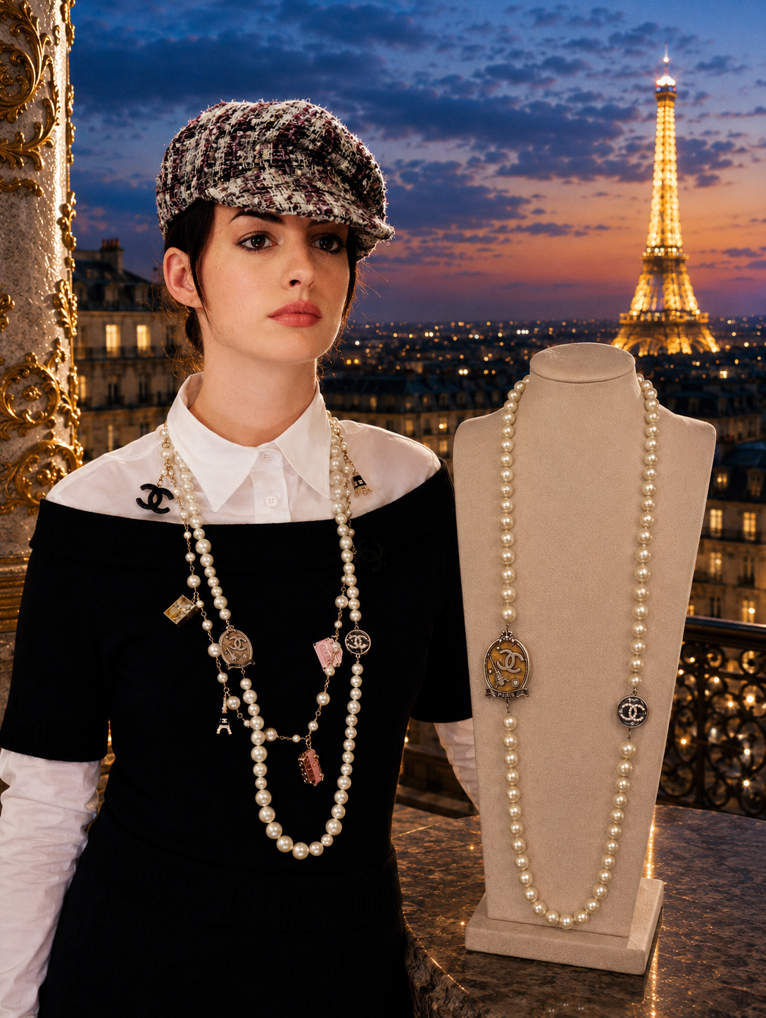 The CHANEL Cruise 2005 Paris Sautoir Necklace Worn by Anne Hathaway in The Devil Wears Prada