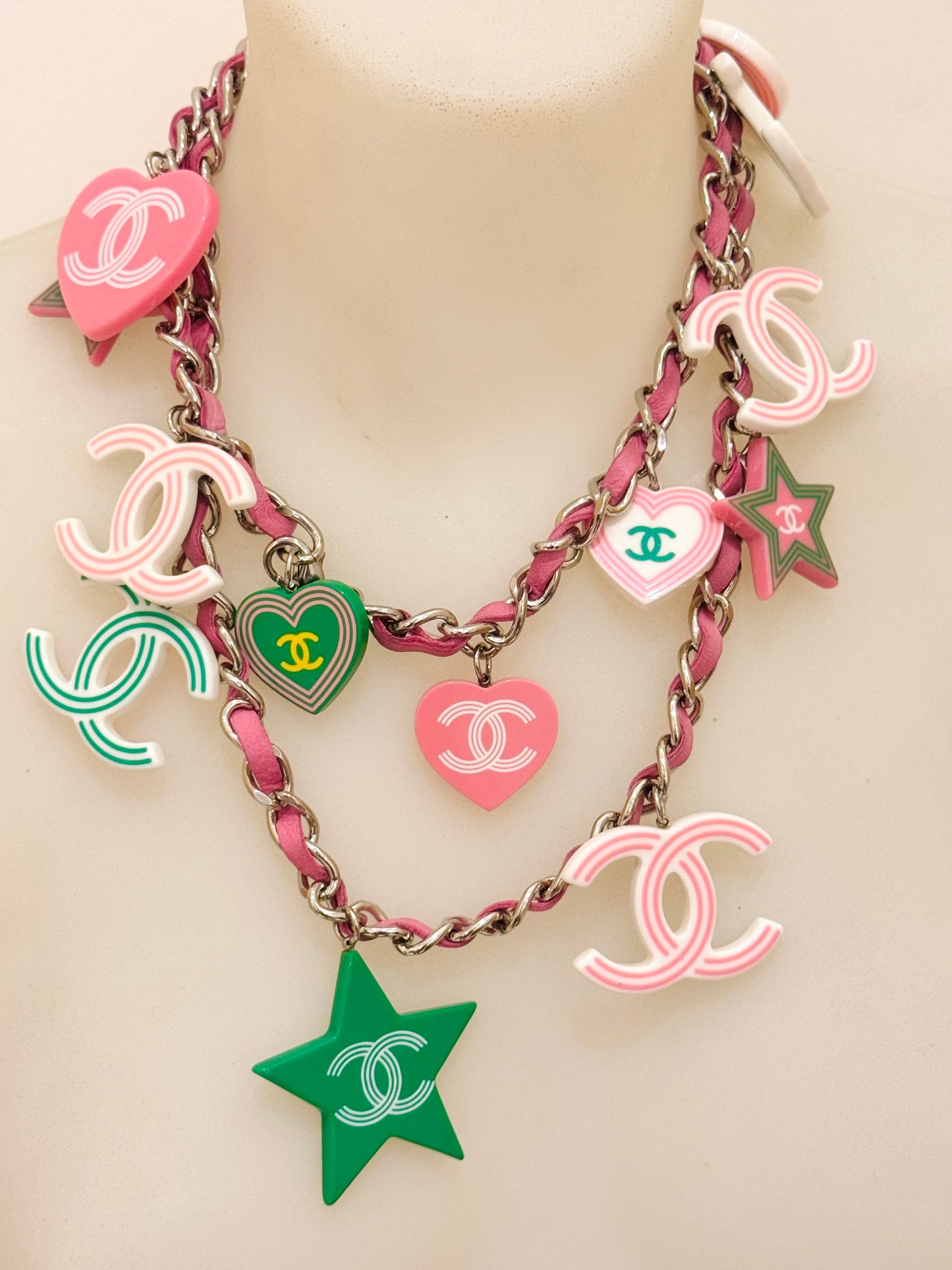 Rare CHANEL Cruise 2004 Runway CC Candy Charm Belt/Necklace by Karl Lagerfeld