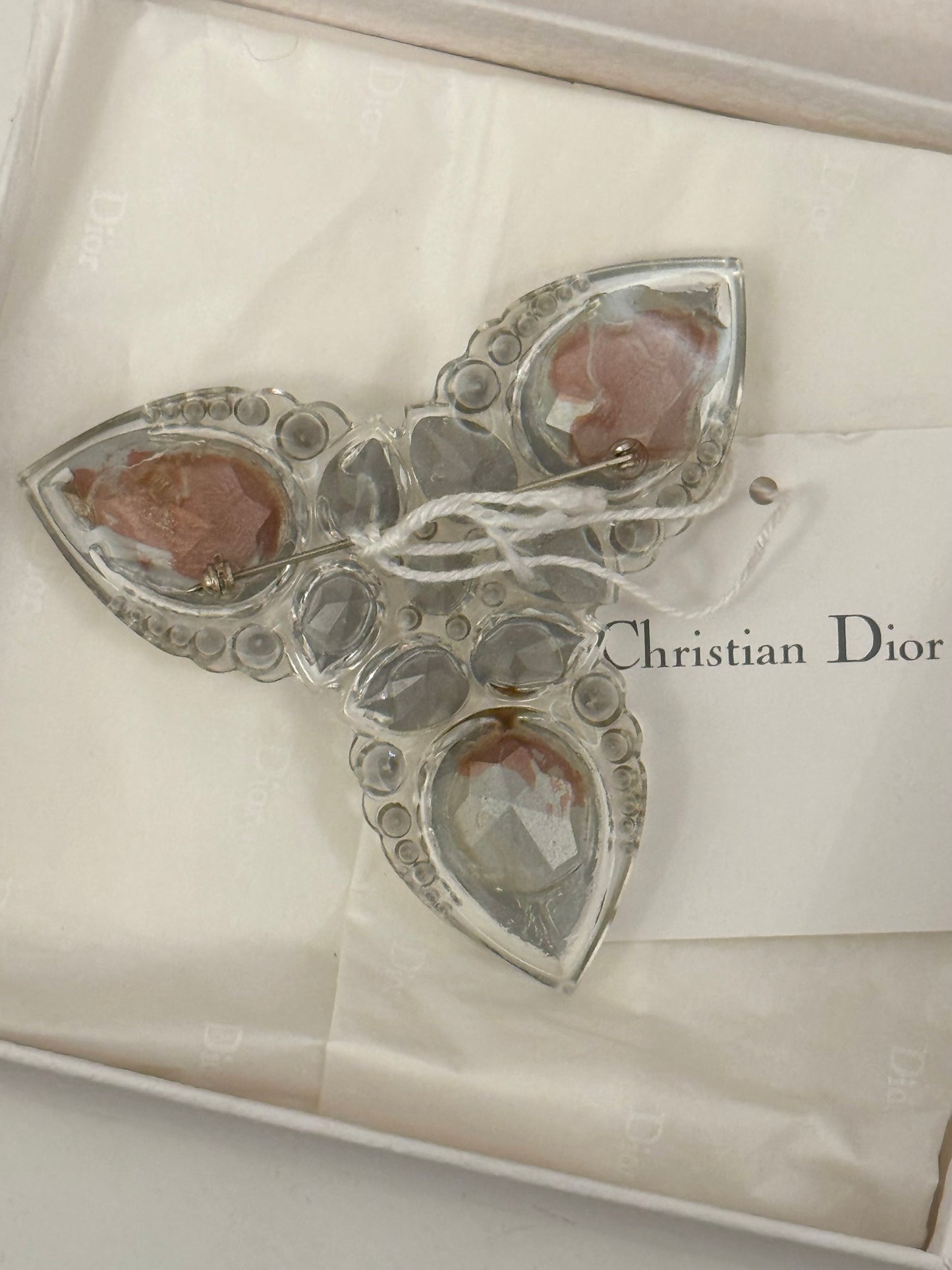 Christian Dior by John Galliano S/S 2004 « Marlene Dietrich » Runway Oversized Crystal Insignia Brooch