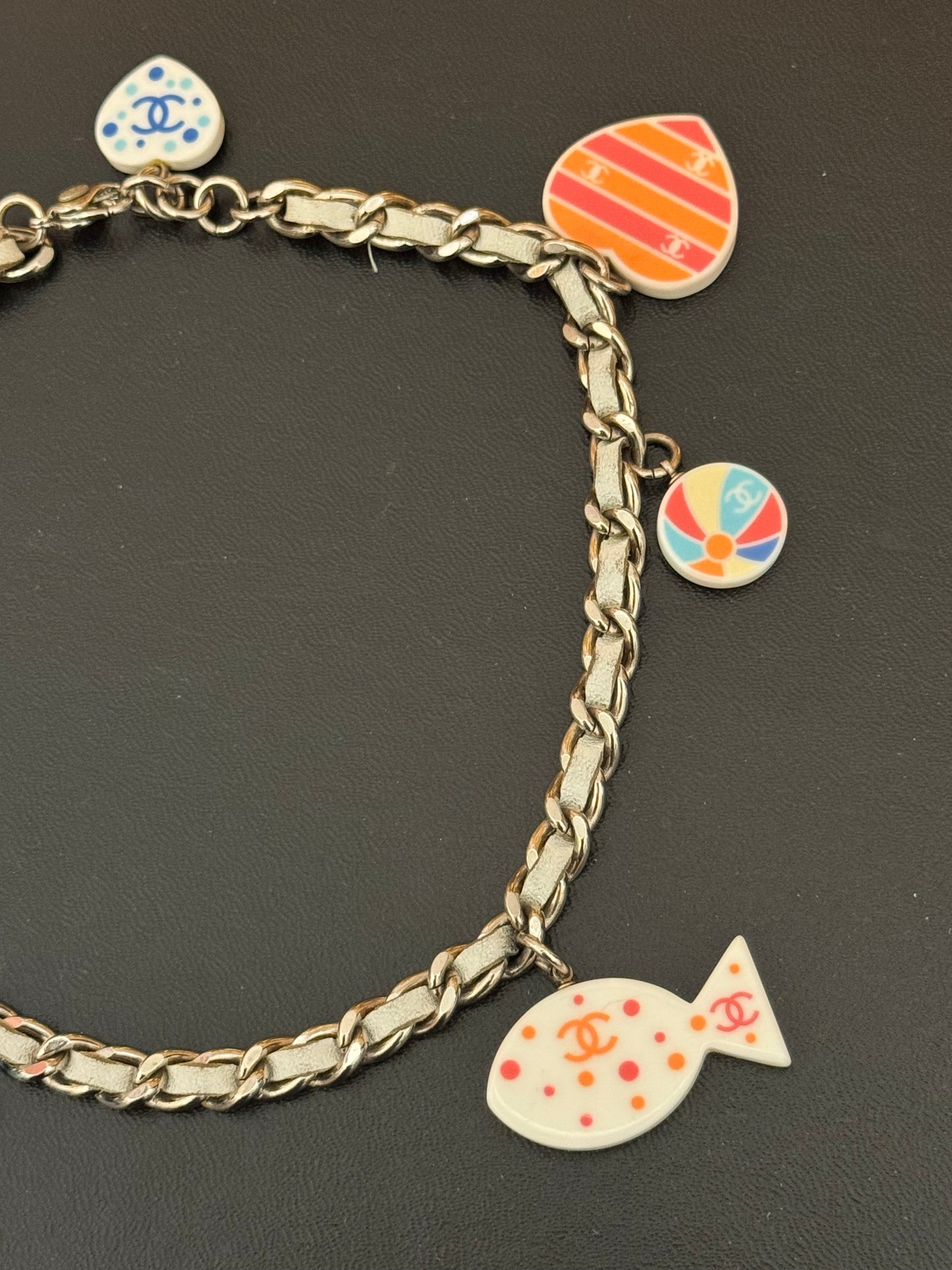 Rare CHANEL Cruise 2005 Beach Charms Resin CC Choker Necklace