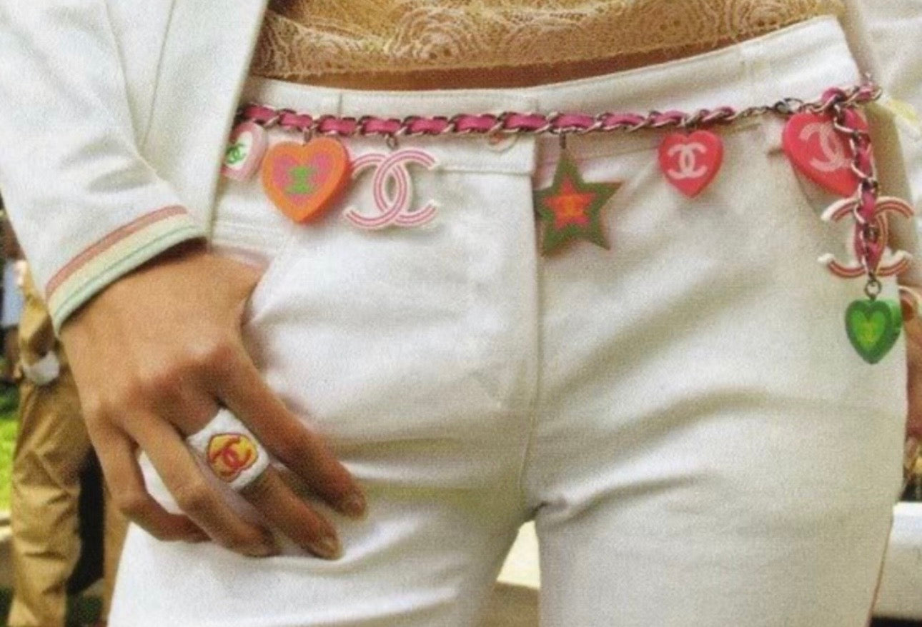 Rare CHANEL Cruise 2004 Runway CC Candy Charm Belt/Necklace by Karl Lagerfeld