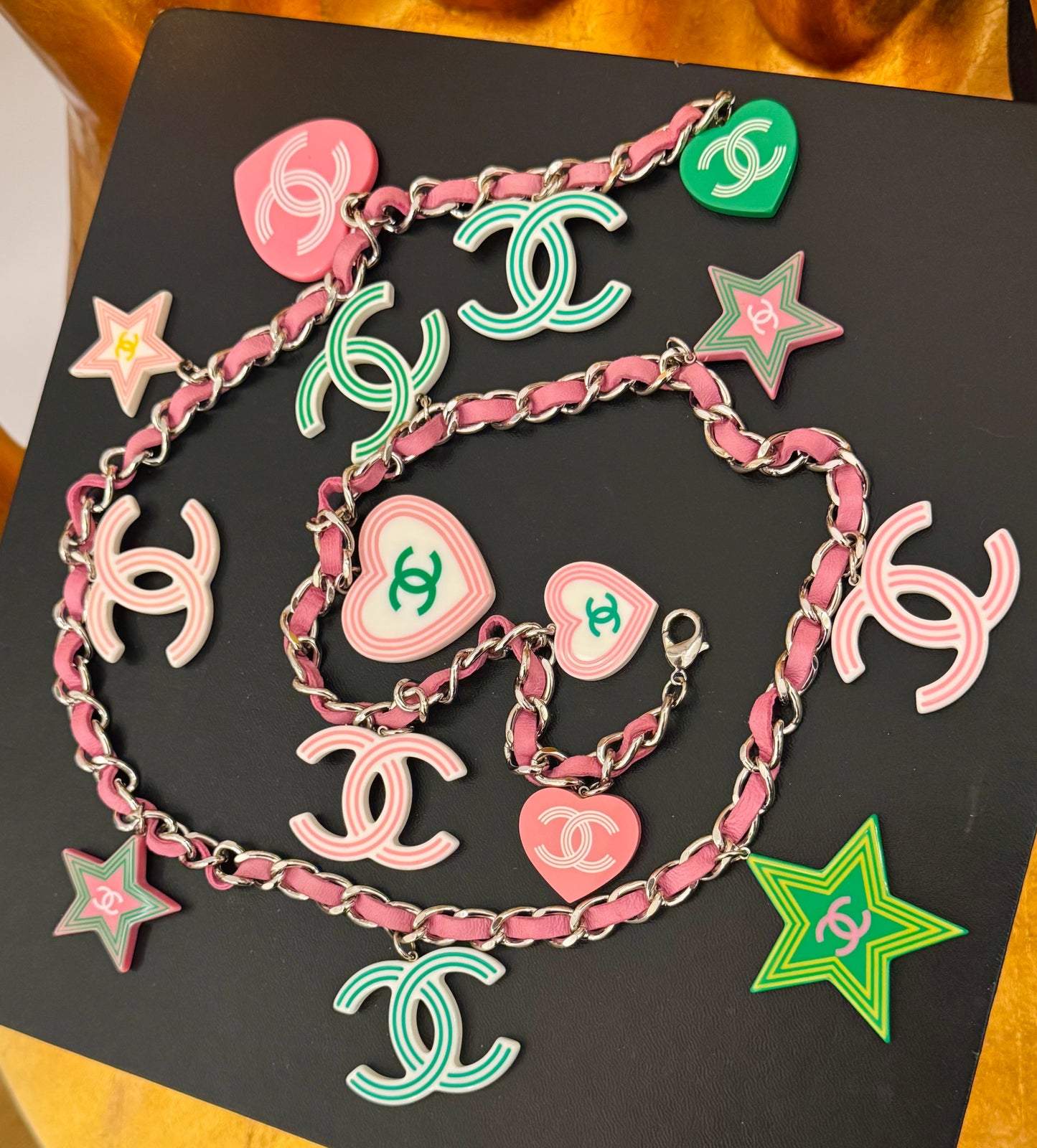 Rare CHANEL Cruise 2004 Runway CC Candy Charm Belt/Necklace by Karl Lagerfeld