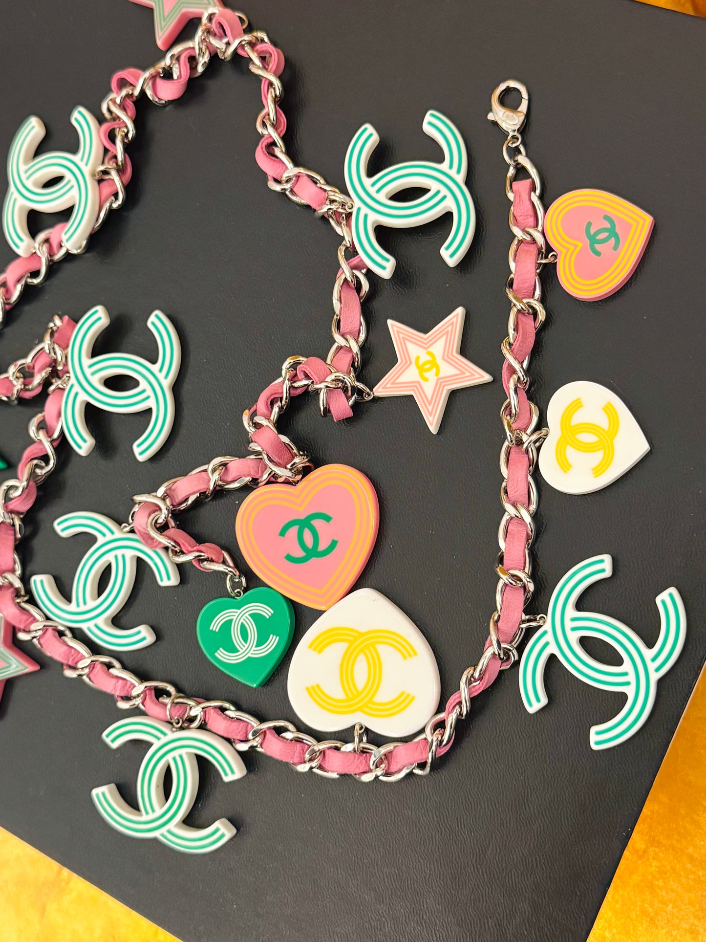 Rare CHANEL Cruise 2004 Runway CC Candy Charm Belt/Necklace by Karl Lagerfeld