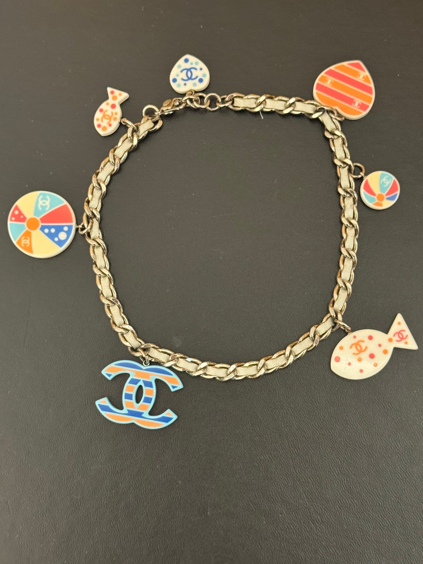 Rare CHANEL Cruise 2005 Beach Charms Resin CC Choker Necklace