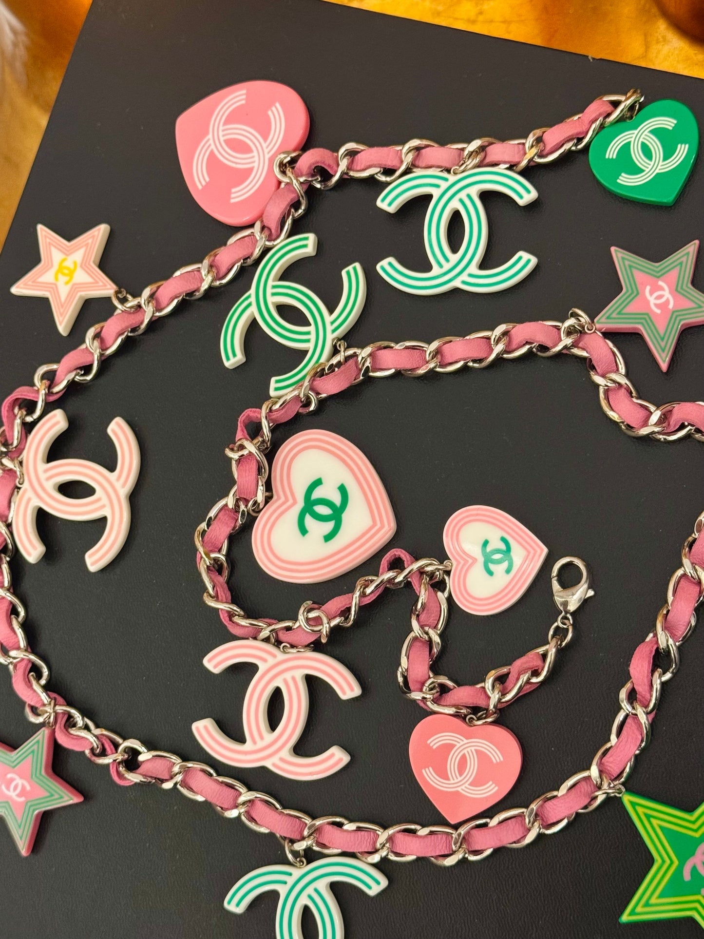 Rare CHANEL Cruise 2004 Runway CC Candy Charm Belt/Necklace by Karl Lagerfeld