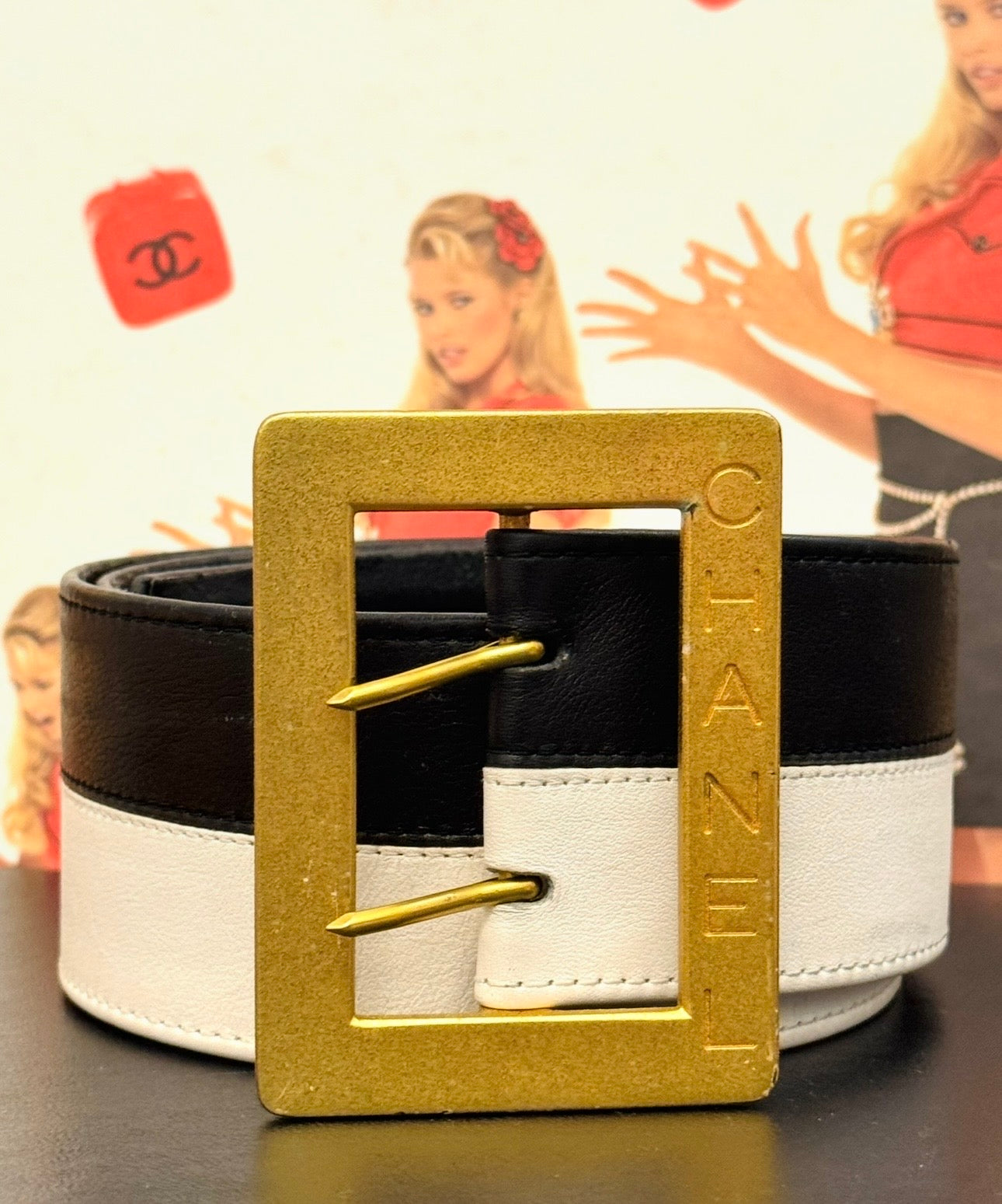 CHANEL Spring/ Summer 1995 "Barbie" Runway Belt by Karl Lagerfeld - Documented on the Runway & Featured in the Iconic Chanel Collector Book