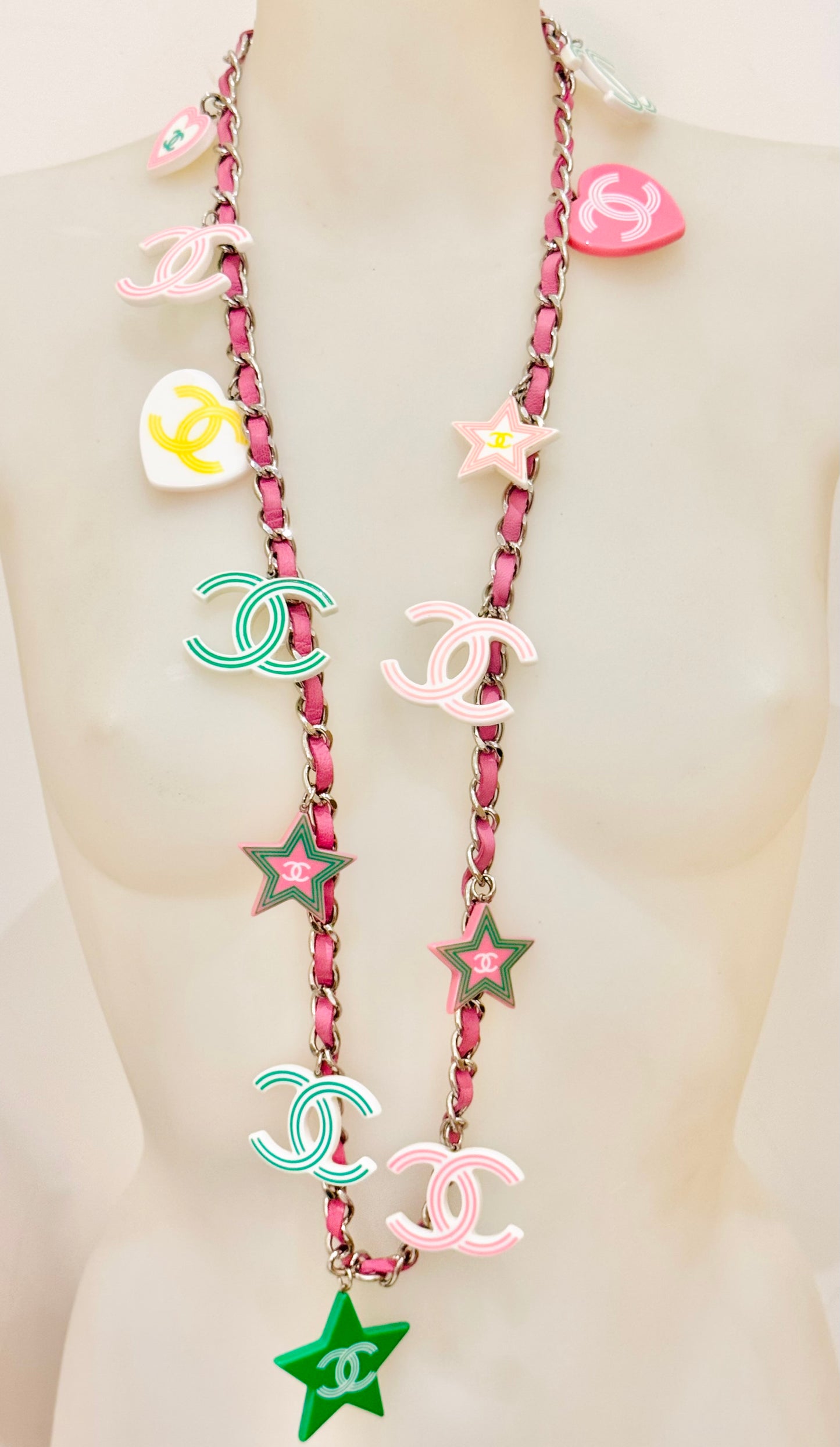 Rare CHANEL Cruise 2004 Runway CC Candy Charm Belt/Necklace by Karl Lagerfeld
