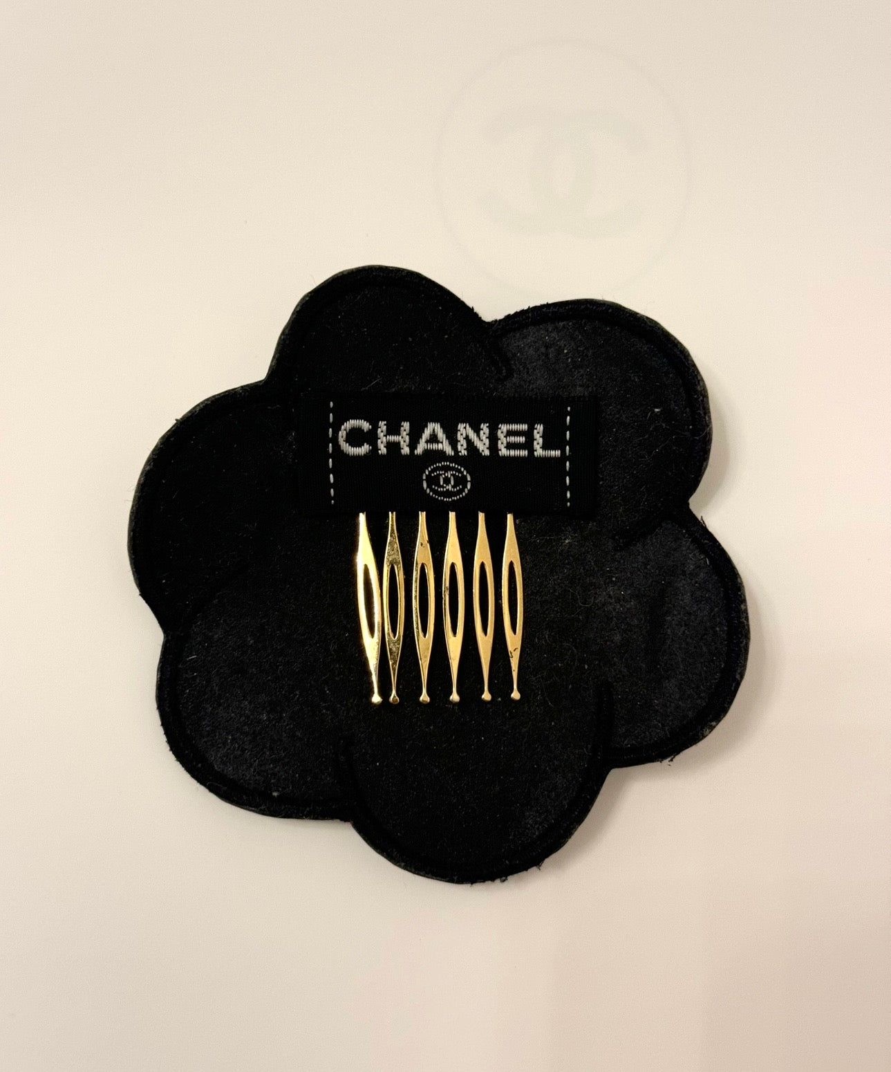CHANEL Spring/ Summer 1995 "Barbie" Camellia Hair Clip by Karl Lagerfeld - Iconic Runway Piece Documented on the Runway & Featured in the Chanel Collector Book