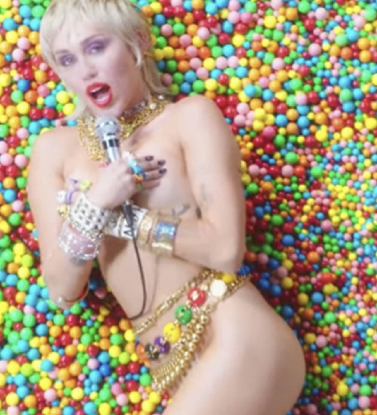 Museum-Worthy CHANEL Spring/Summer 1991 "Candy Button" Bonbons Skittles M&M Belt Necklace - Seen on Miley Cyrus - One of Karl Lagerfeld's Most Iconic Archive Jewels