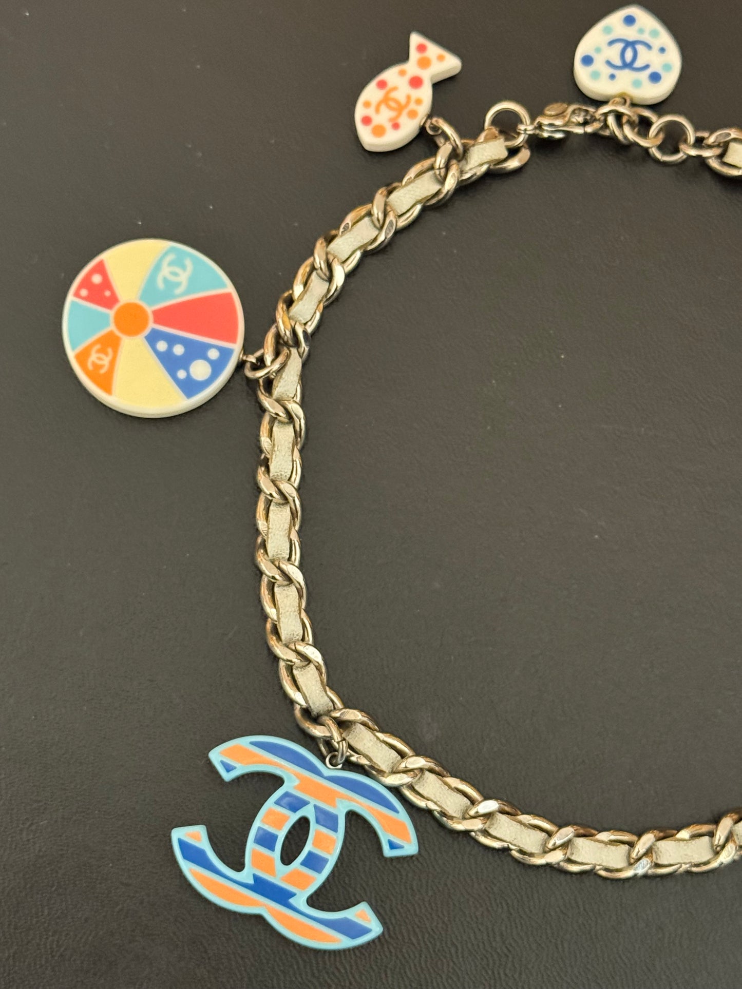 Rare CHANEL Cruise 2005 Beach Charms Resin CC Choker Necklace
