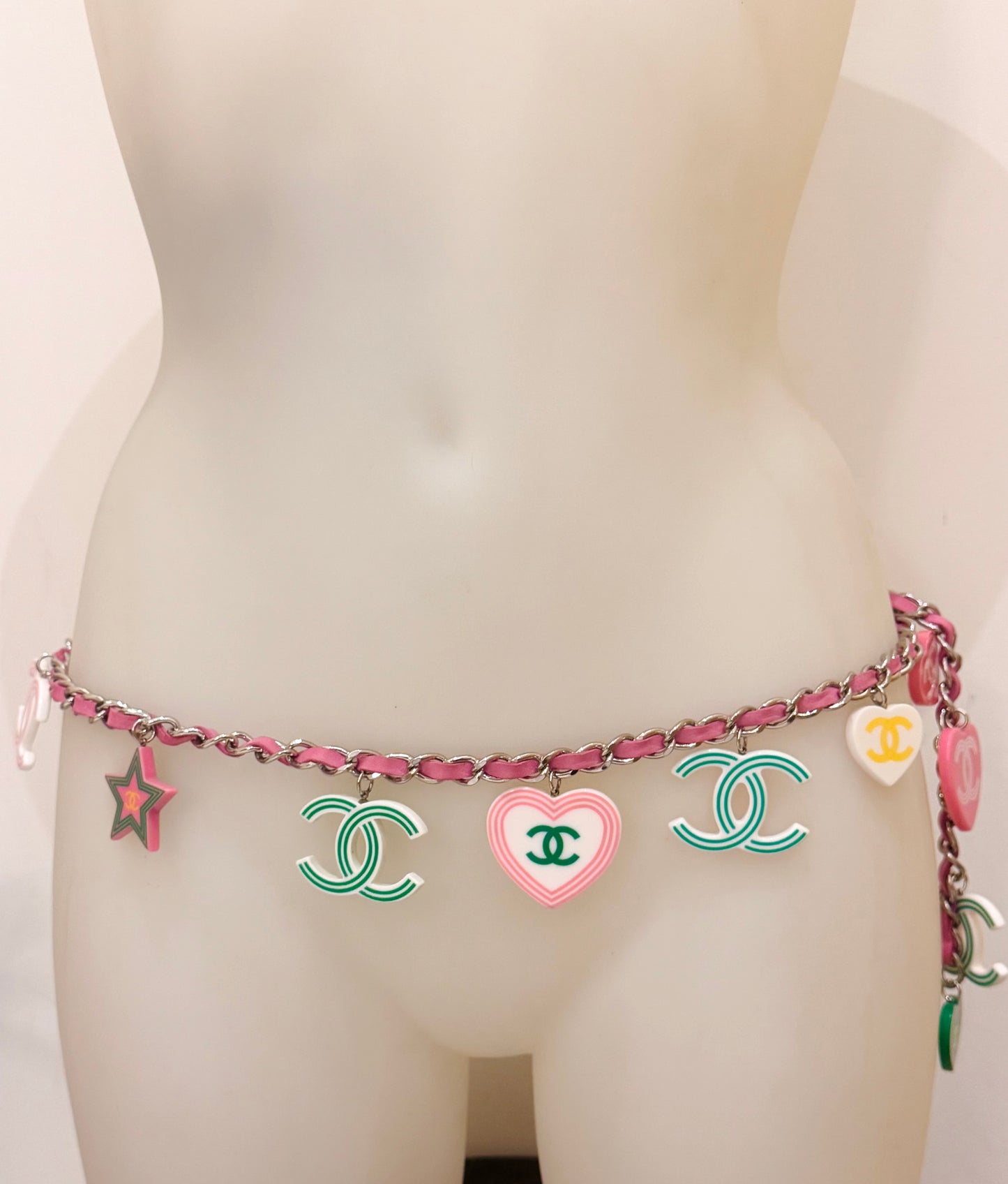 Rare CHANEL Cruise 2004 Runway CC Candy Charm Belt/Necklace by Karl Lagerfeld