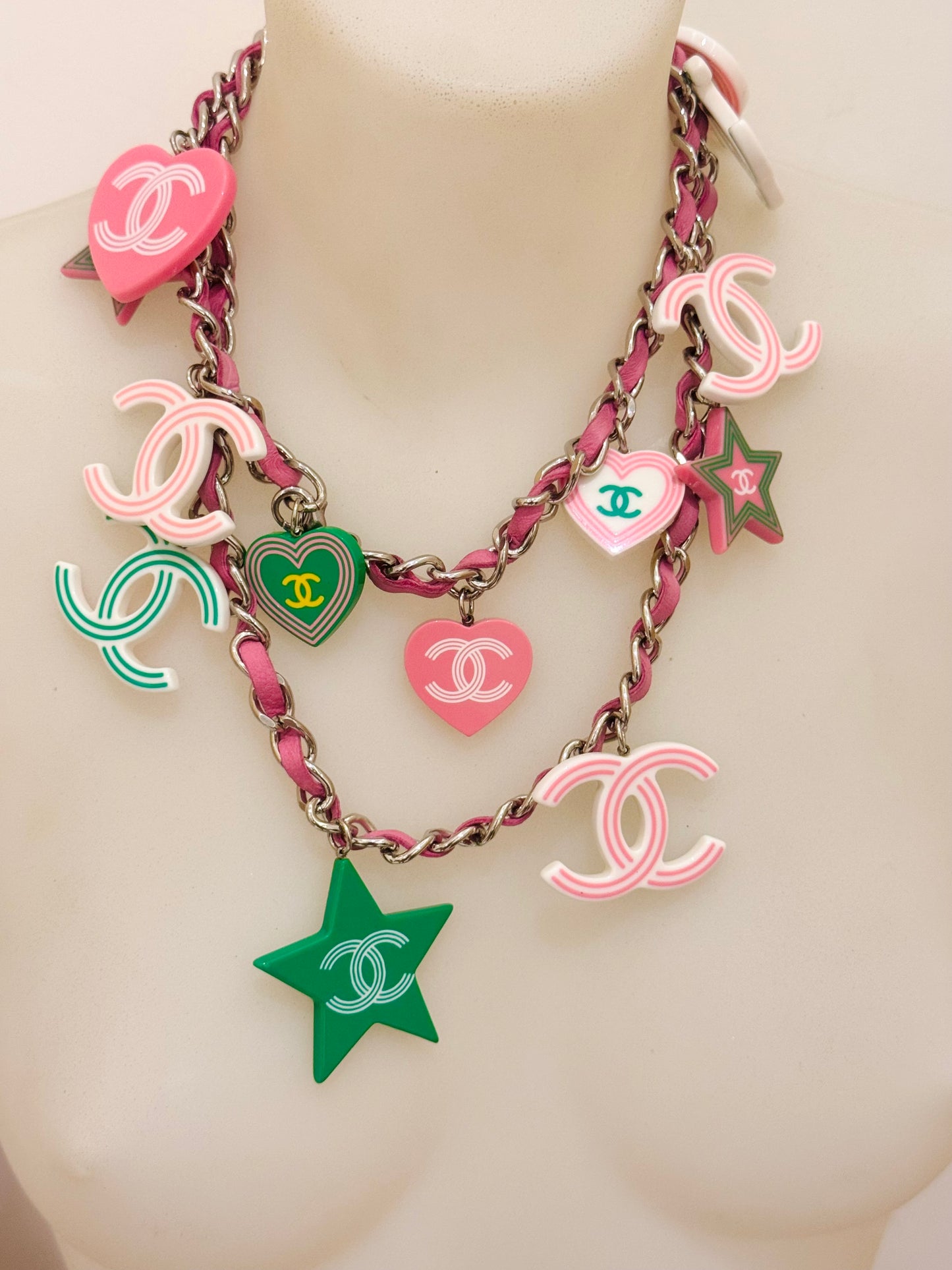 Rare CHANEL Cruise 2004 Runway CC Candy Charm Belt/Necklace by Karl Lagerfeld