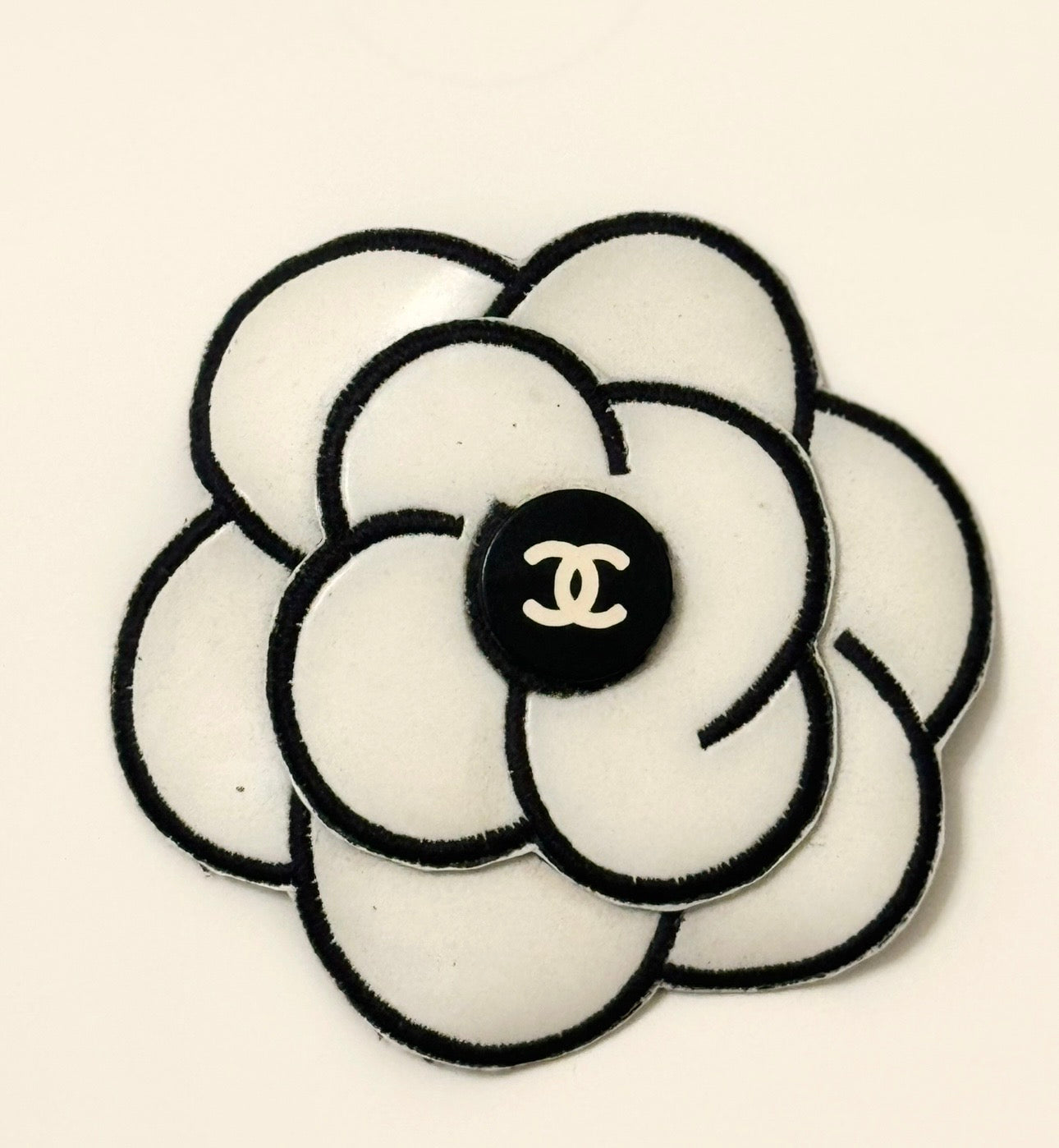 CHANEL Spring/ Summer 1995 "Barbie" Camellia Hair Clip by Karl Lagerfeld - Iconic Runway Piece Documented on the Runway & Featured in the Chanel Collector Book