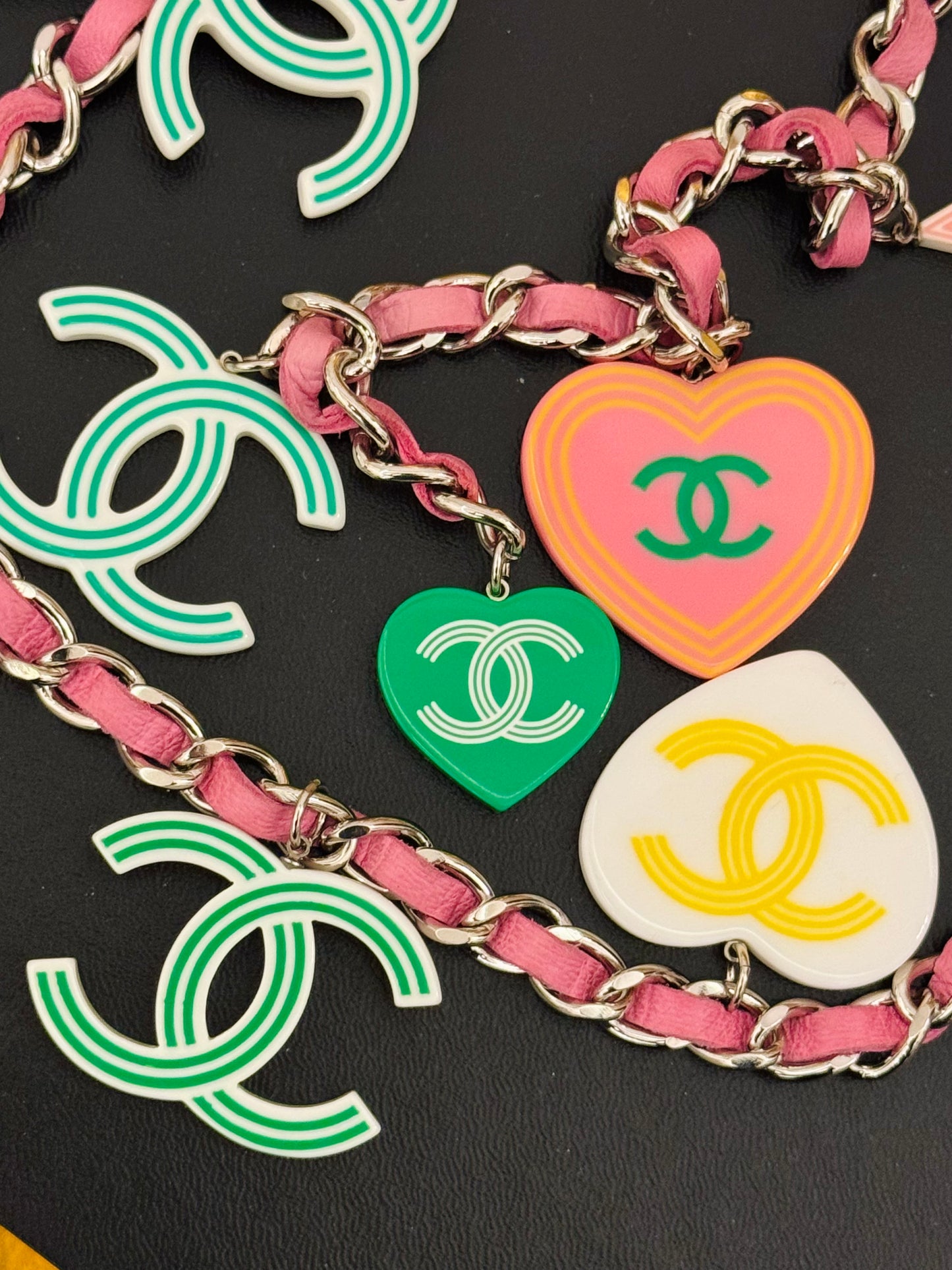 Rare CHANEL Cruise 2004 Runway CC Candy Charm Belt/Necklace by Karl Lagerfeld